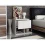 Hanah Home Yasso Mesilla de Noche Blanca